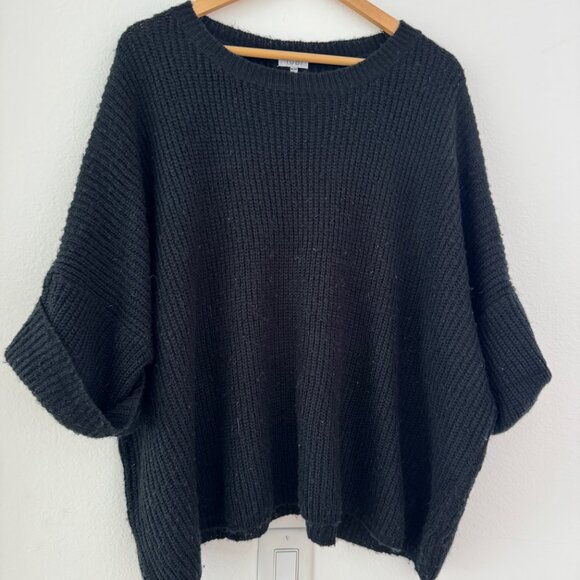 BLACK TOBI Oversized Knit Sweater – Slouchy Fit, Cozy Everyday Layer, Size M - Picture 3 of 6